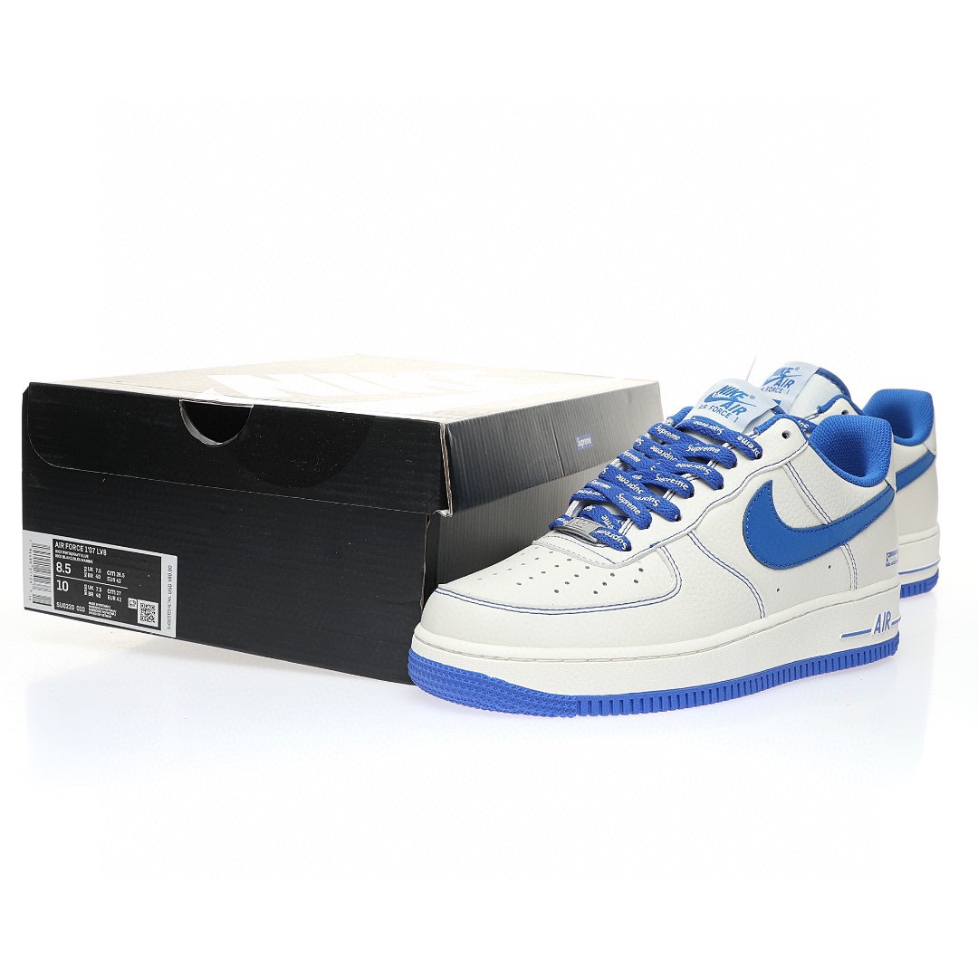 Nike Air Force 1 “荔枝皮米白寶藍綠Sup”