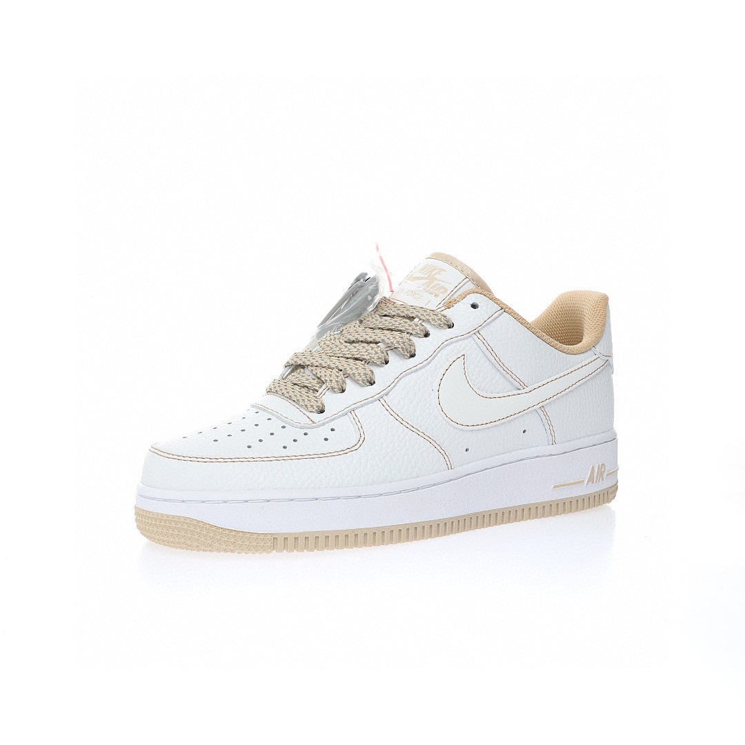 Nike Air Force 1 “白淺棕簽名塗鴉”