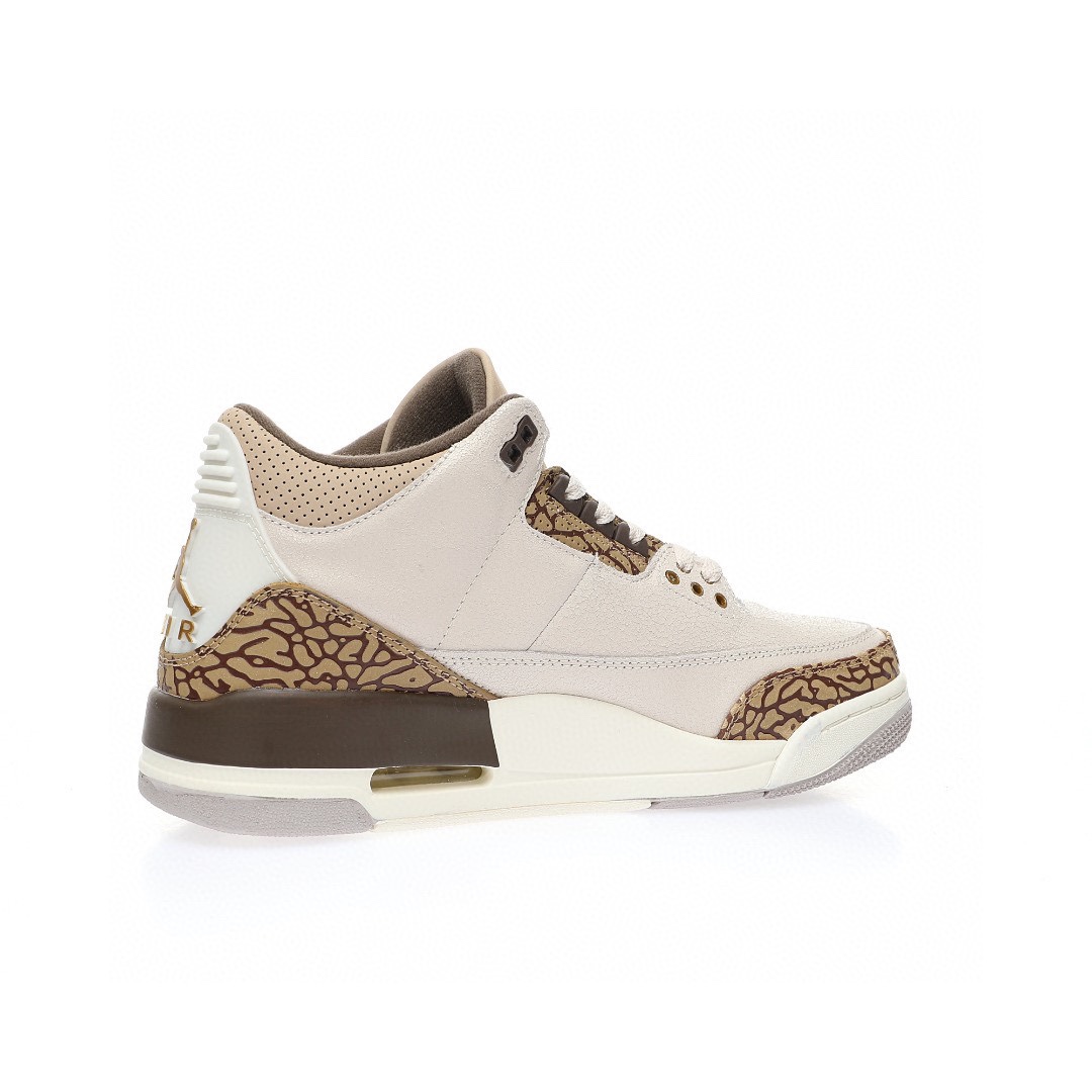 Air Jordan 3 摩卡棕米白爆裂紋