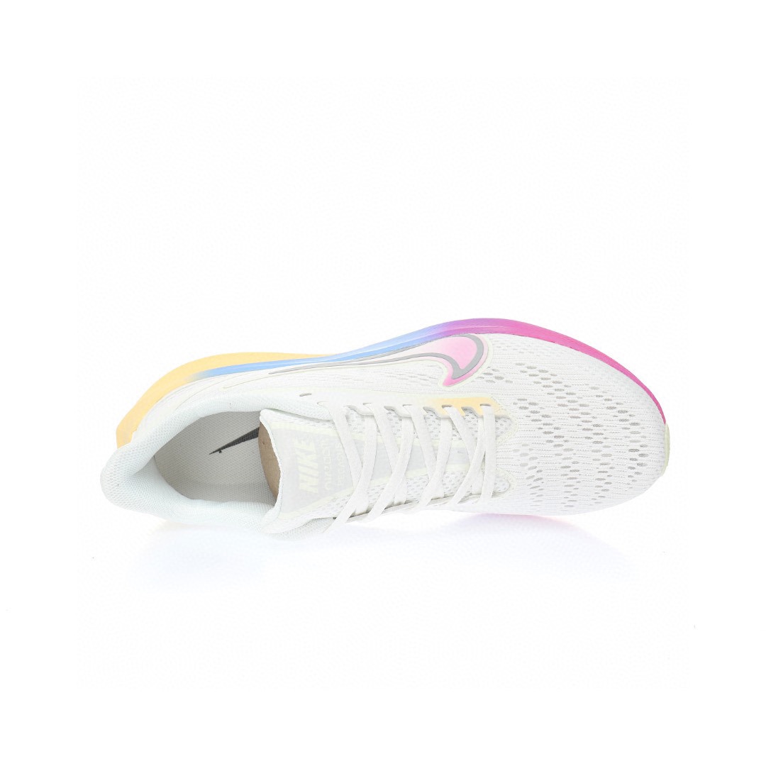 Nike Air Zoom Pegasus 39代超級飛馬渦輪增壓馬拉松休閒運動慢跑鞋「網織白紫藍漸變」