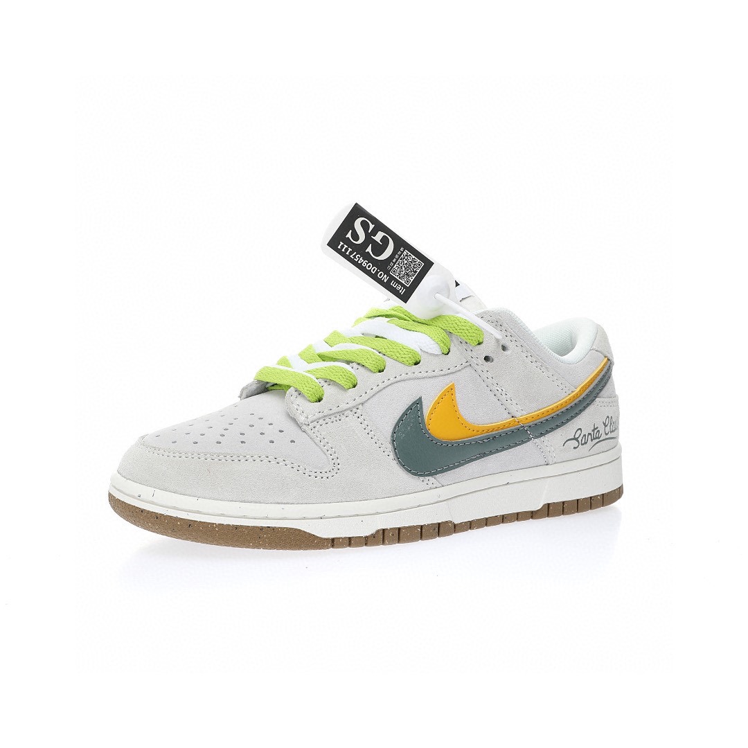 Dunk Low “麂皮淺灰黃雙鉤”