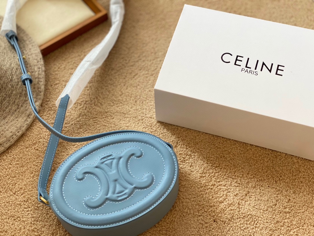 ★CELINE★CROSSBODY OVAL PURSE CUIR クロスボディ オーバル型＊7色