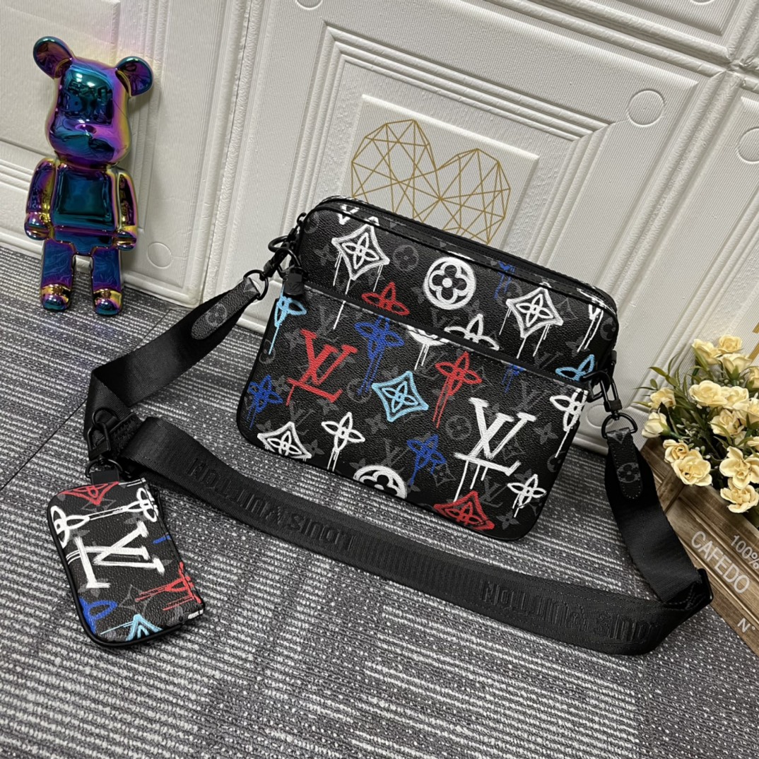🌌Louis Vuitton☆SS23_トリオメッセンジャーバッグMUT_パリ発