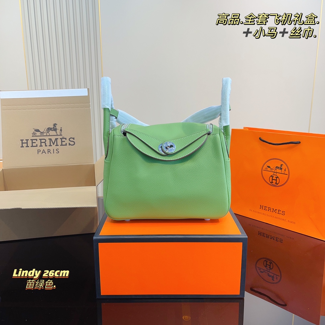 【超入手困難】HERMES★リンディ26 ハンドバッグ ノワール