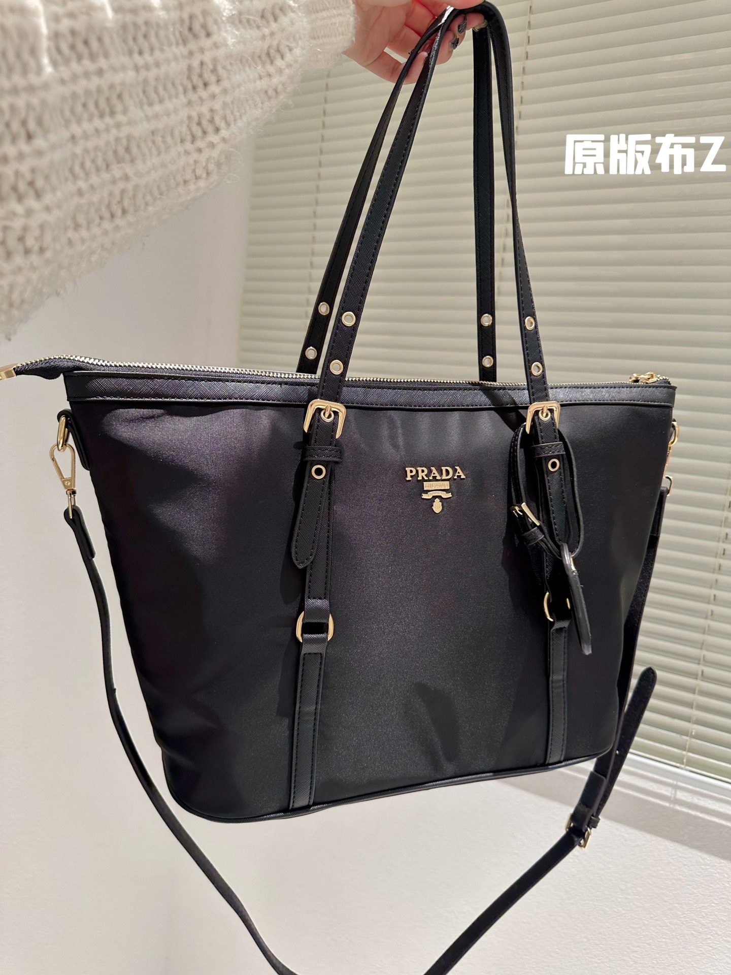 すぐ届く☆PRADA ナイロン レザー トートバッグ✨❤️