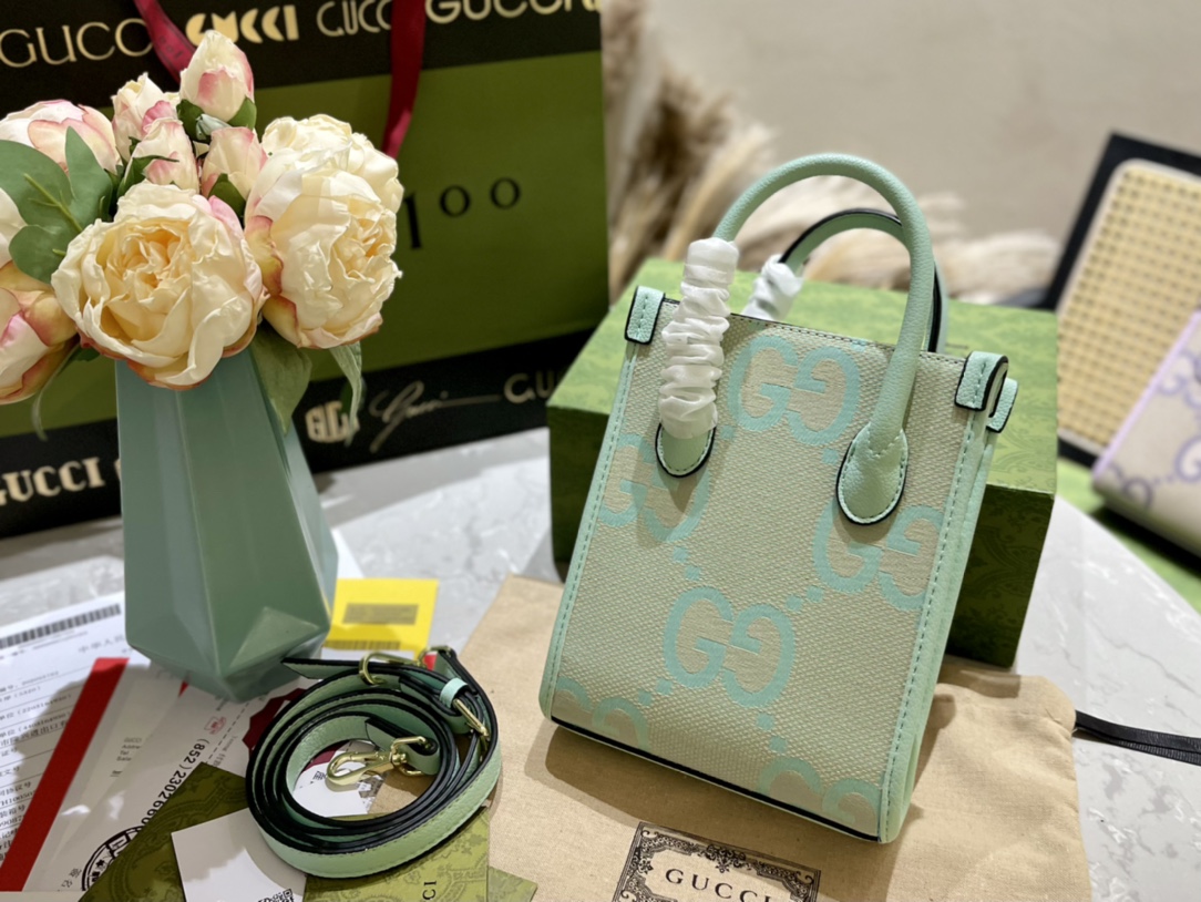 累積売上総額第１位🍧【GUCCI★グッチ】ミニトートバッグ💙🍉