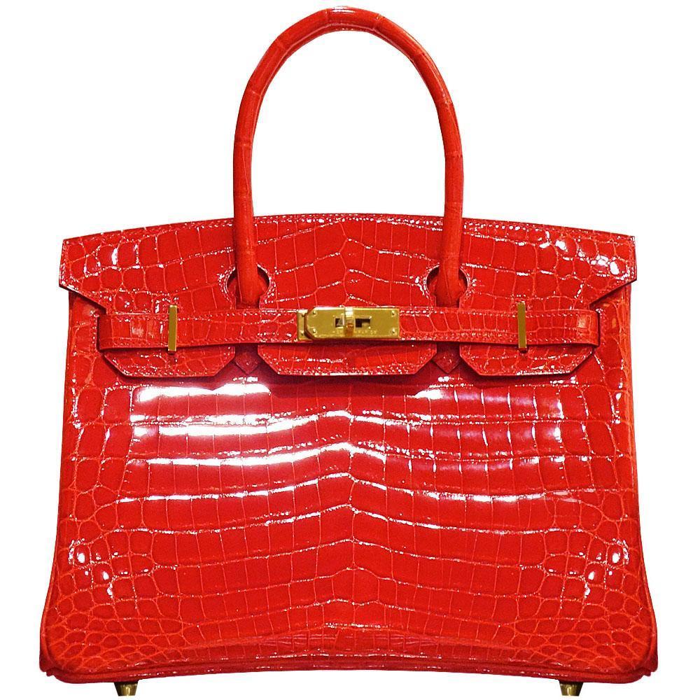 【HERMES】エルメス バーキン 30cm クロコダイル ゴールド金具