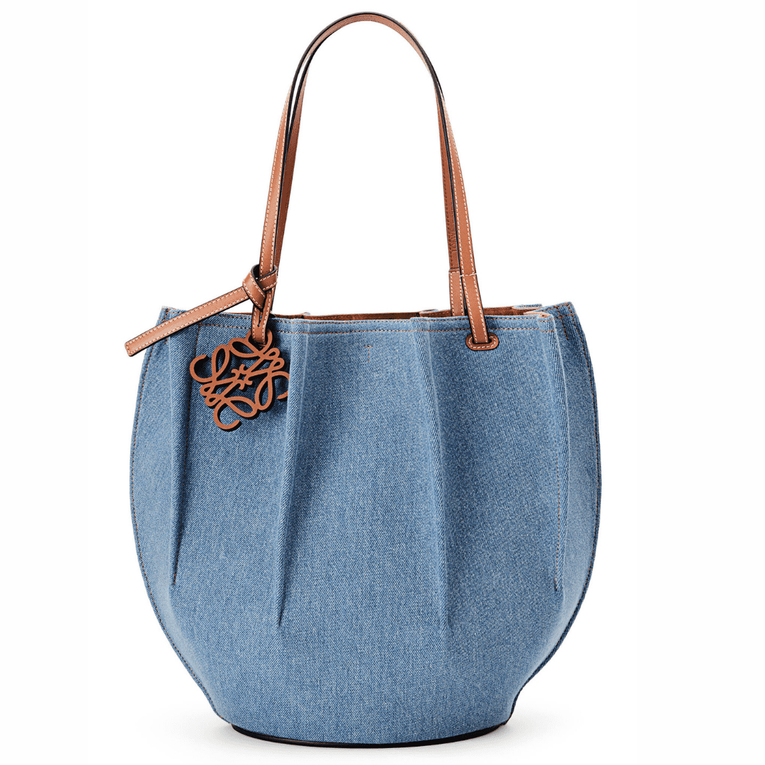 【LOEWE】新作 シェル トートバッグ S デニム&カーフ