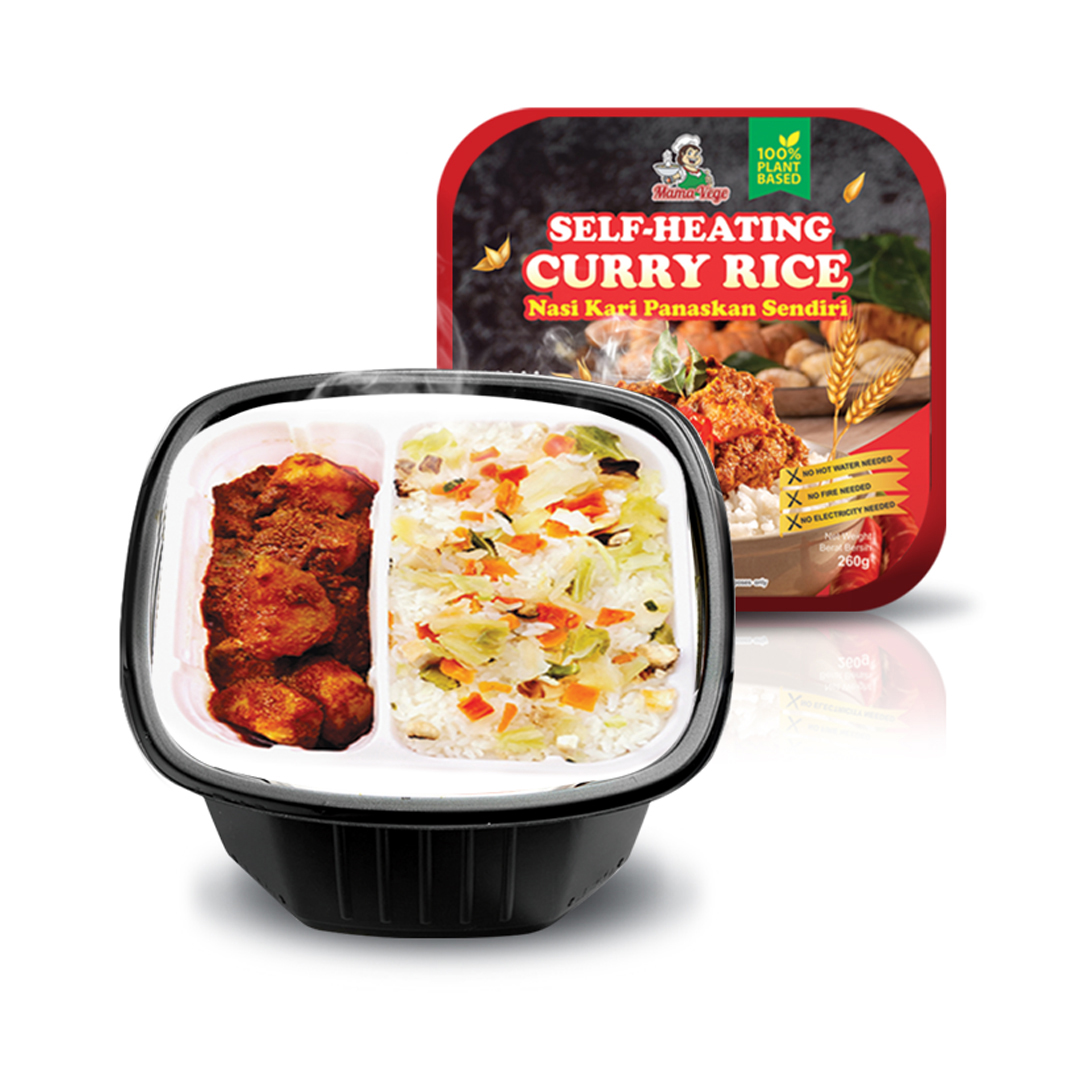 MAMAVEGE 自煮素食懒人咖喱饭 Vegetarian Self-Heating Curry Rice 
