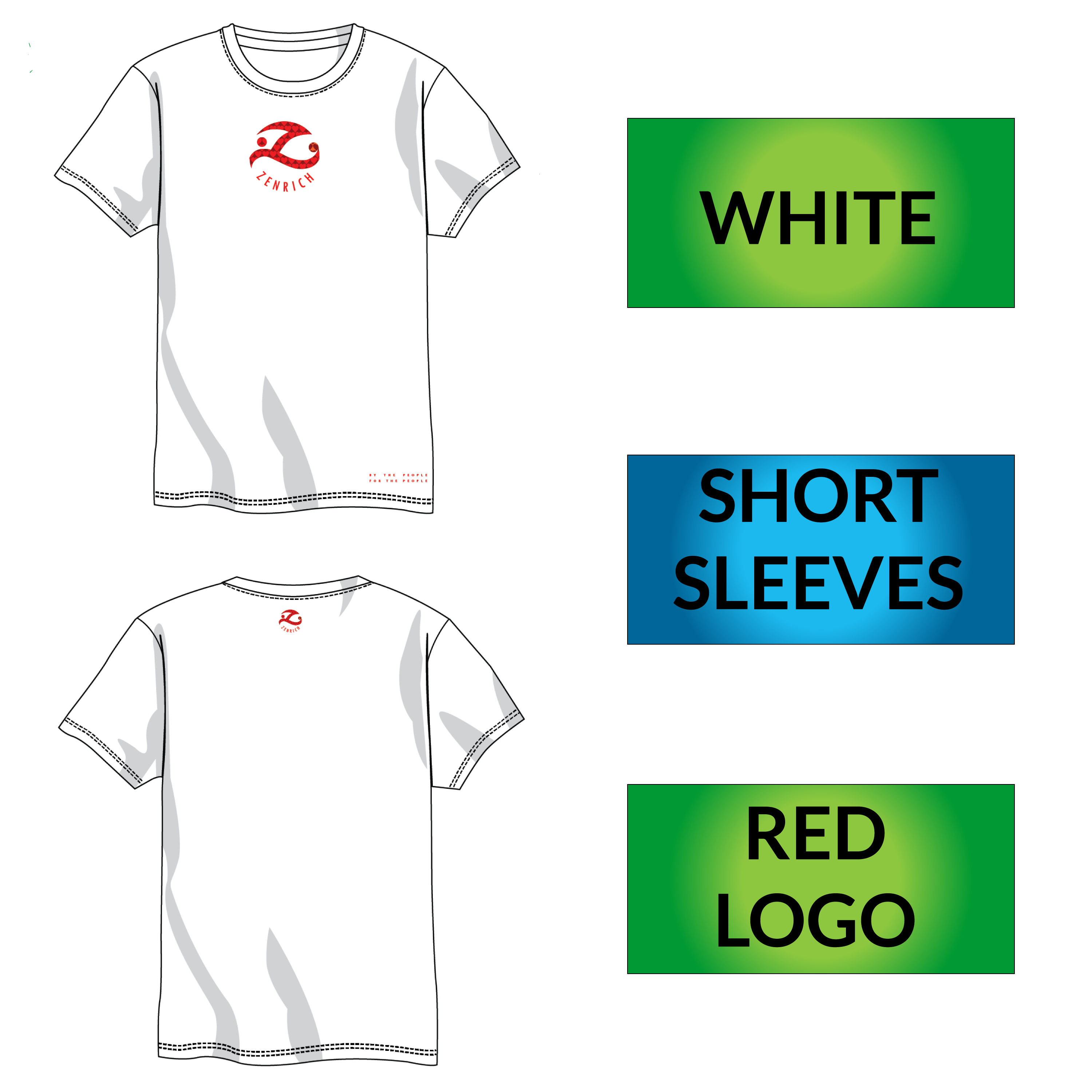 Zenrich T-Shirt （Short Sleeve-White）
