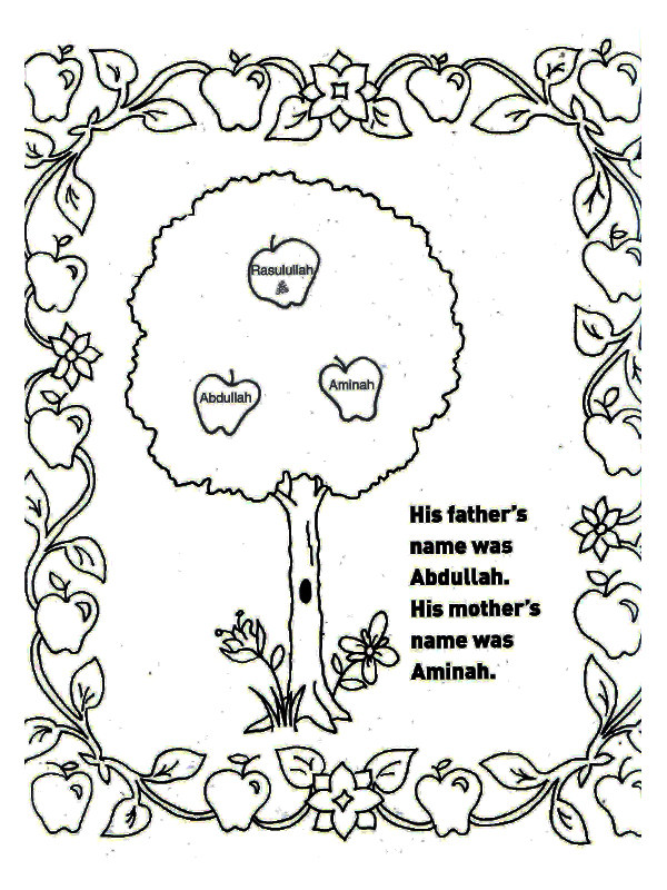 The Life and Saying of Rasulullah s.a.w. (Colouring Book with Stickers