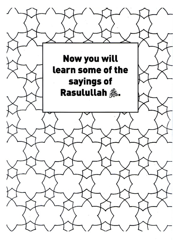 The Life and Saying of Rasulullah s.a.w. (Colouring Book with Stickers