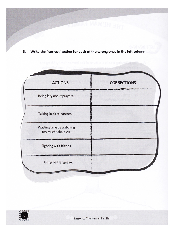 Teachings of the Qur’an Vol 3 Workbook