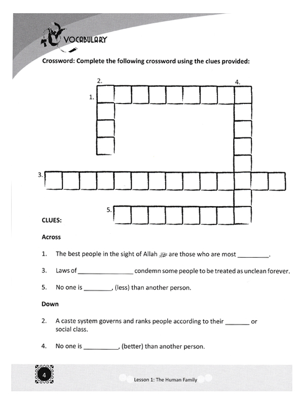 Teachings of the Qur’an Vol 3 Workbook