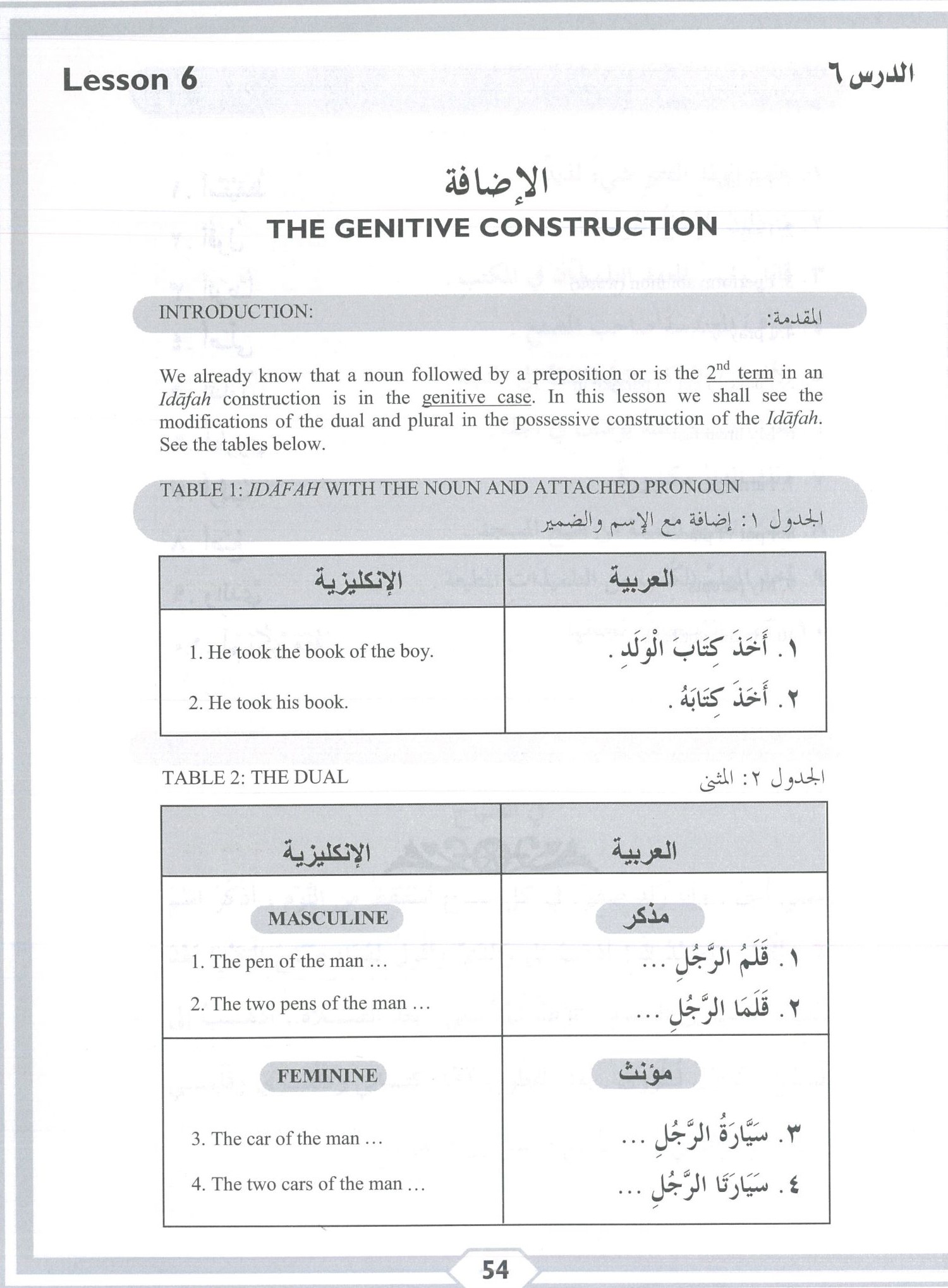 Second Steps In Arabic Grammar