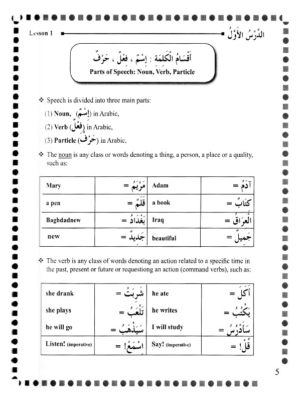 First Steps In Arabic Grammar