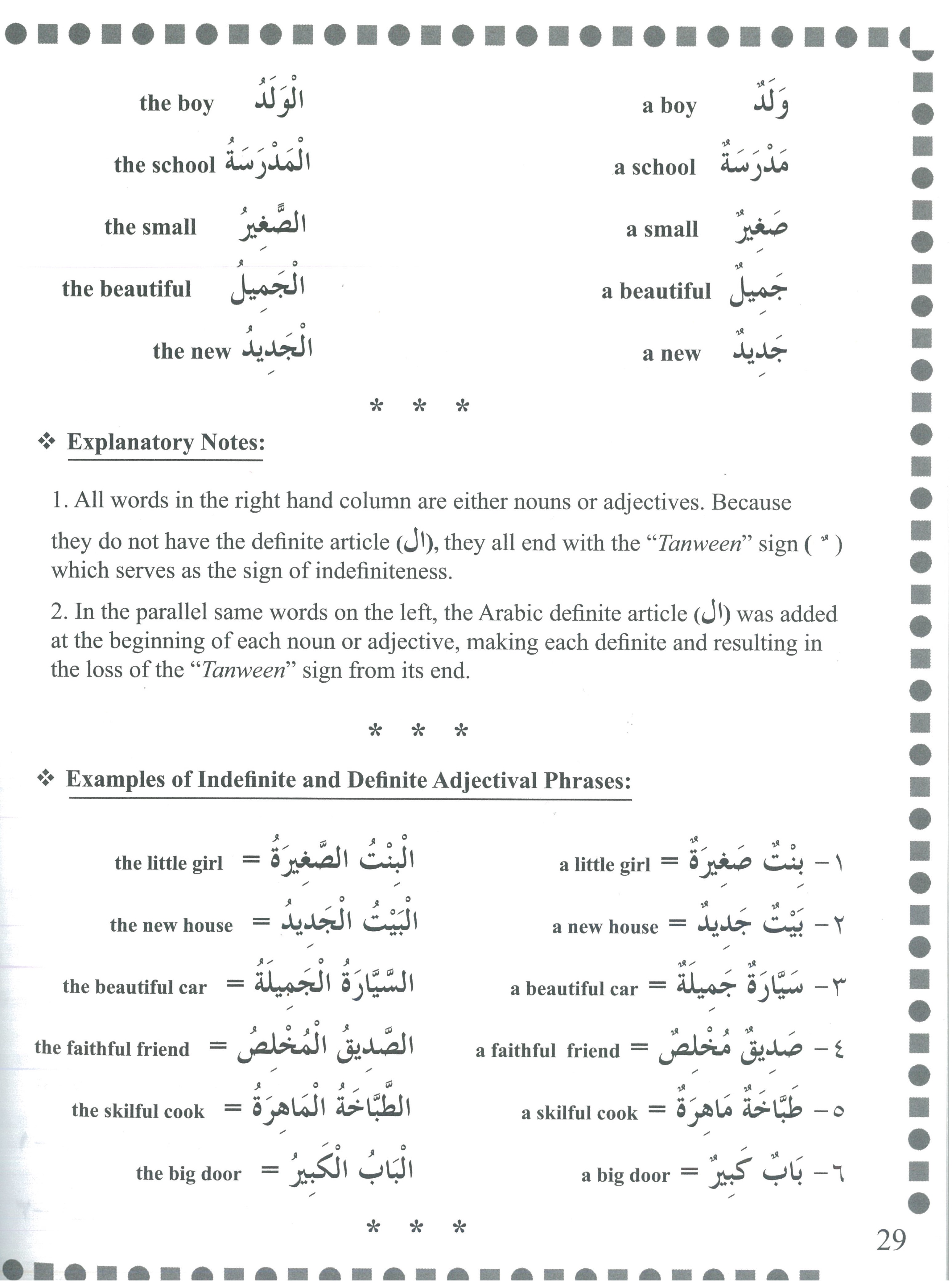 First Steps In Arabic Grammar