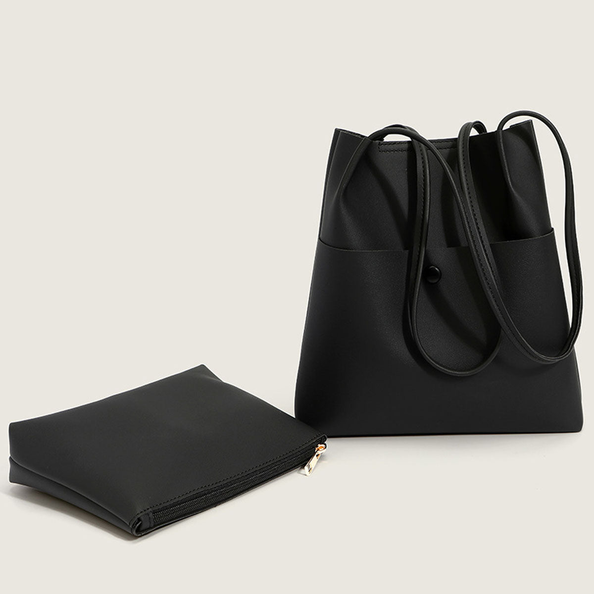 Women's Long Strap Tote Bags in Vegan Leather