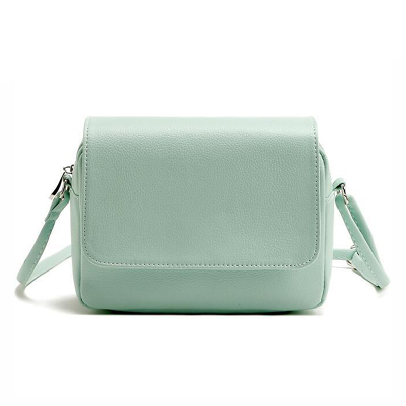 Women's Mint Green Crossbody Bags in Vegan Leather