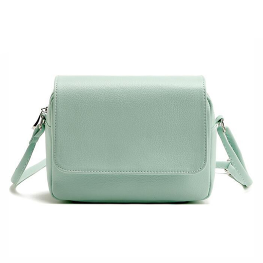 Women's Mint Green Crossbody Bags in Vegan Leather