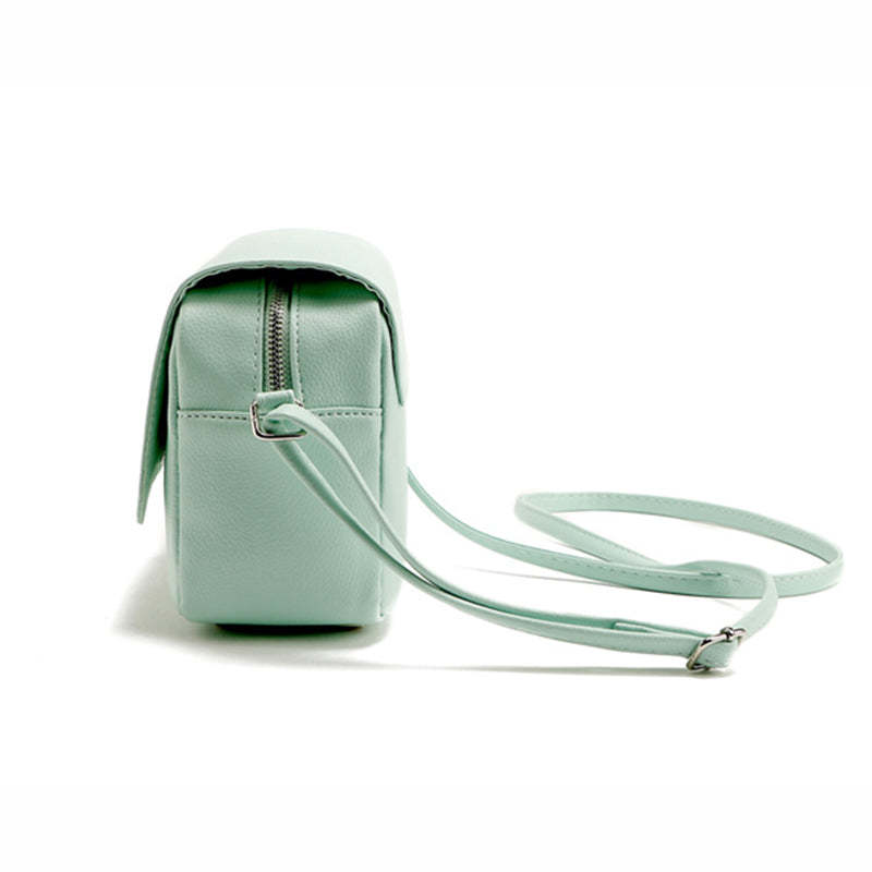 Women's Mint Green Crossbody Bags in Vegan Leather