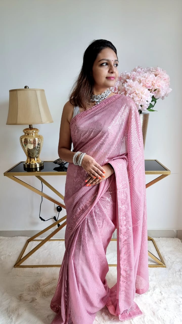 Buy Sequin Saree Online For Women @ Best Price In India | YOYO Fashion