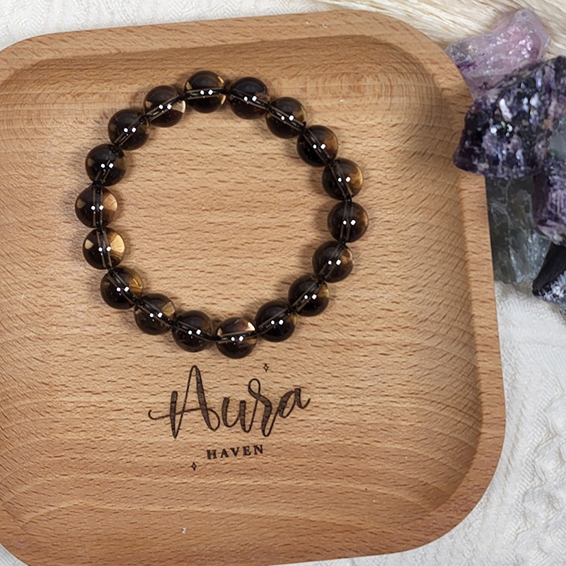 SG LOCAL - AURA HAVEN Premium Grade Smoky Quartz Bracelet