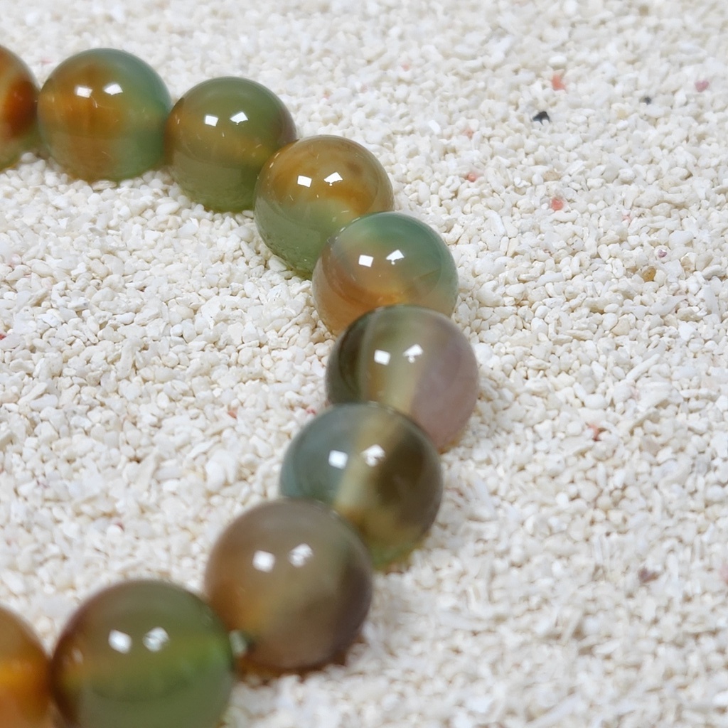 SG LOCAL - AURA HAVEN Premium Natural Peacock Agate Bracelet
