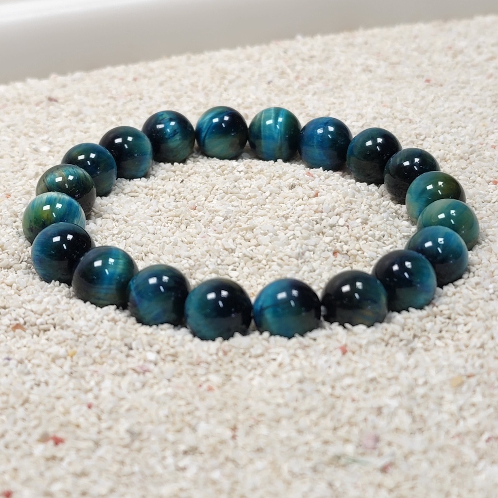 SG LOCAL - AURA HAVEN Sapphire Blue Tiger Eye Bracelet