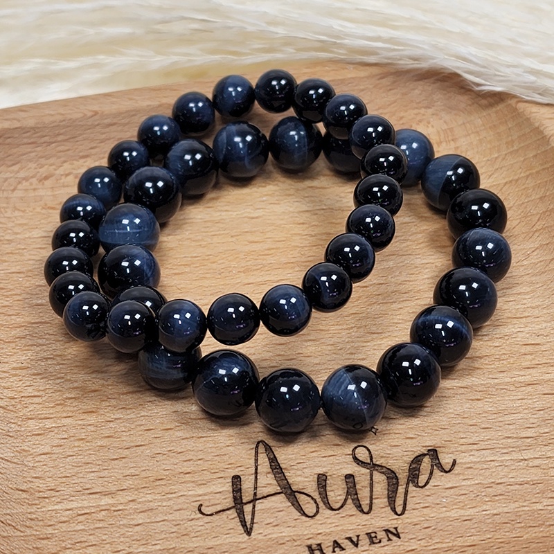 SG LOCAL - AURA HAVEN Blue tiger eye Premium Grade Bracelet