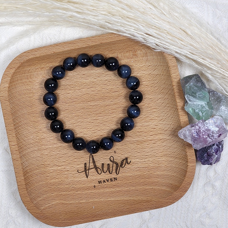 SG LOCAL - AURA HAVEN Blue tiger eye Premium Grade Bracelet