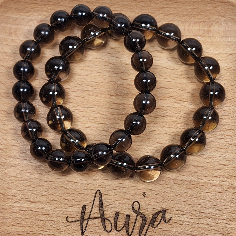 SG LOCAL - AURA HAVEN Premium Grade Smoky Quartz Bracelet