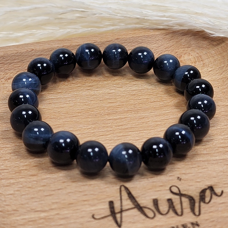 SG LOCAL - AURA HAVEN Blue tiger eye Premium Grade Bracelet