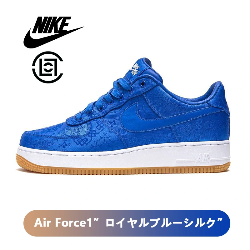 CLOT × NIKE AIR FORCE 1 ROYALE BLUE SILK - エアフォースワン