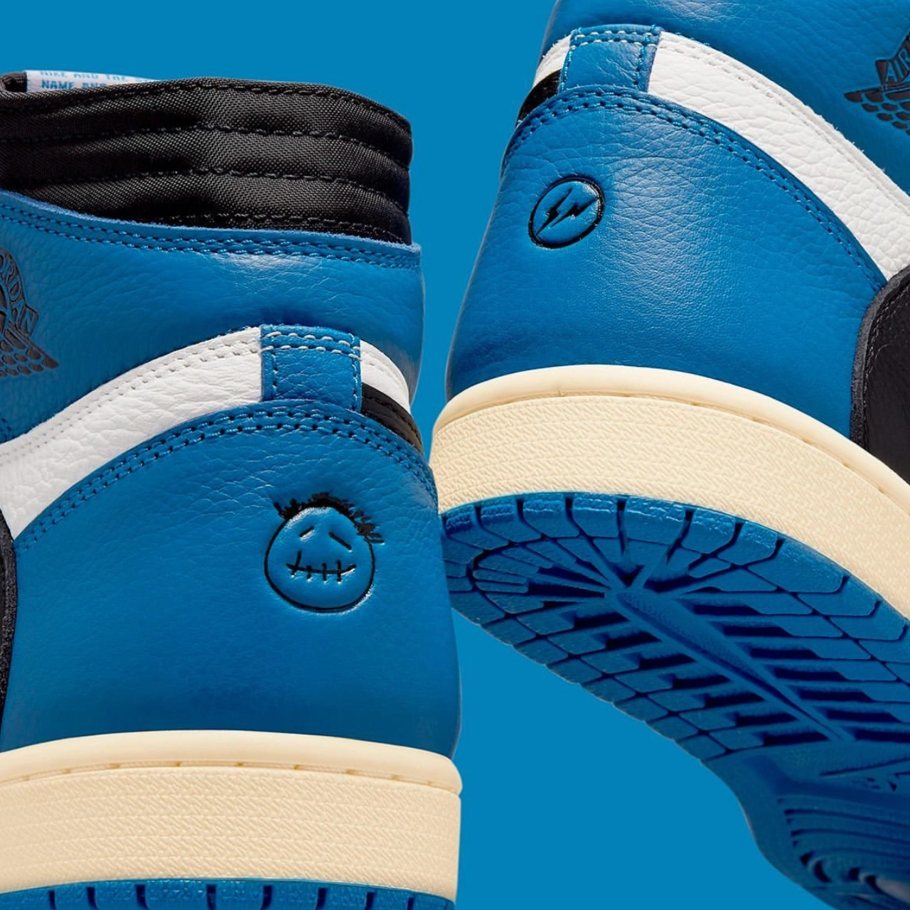 2021フラグメントxトラビススコットxナイキエアジョーダン1ハイOGSP「ミリタリーブルー」TRAVIS SCOTT × FRAGMENT × NIKE AIR JORDAN 1 HIGH "MILITARY BLUE''