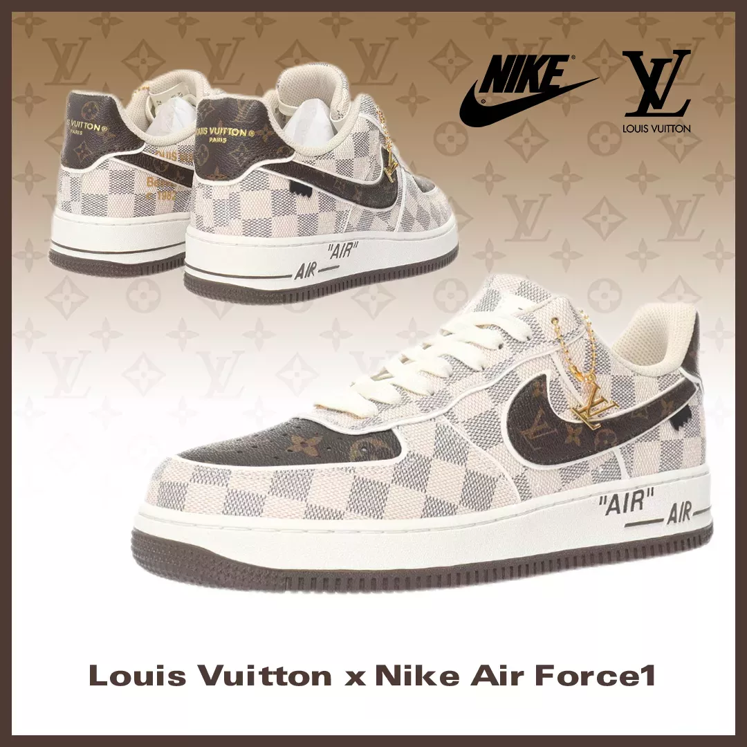 日本未入荷】♪超入手困難LOUIS VUITTON X NIKE AIR FORCE1【本物保証】【代金引換】