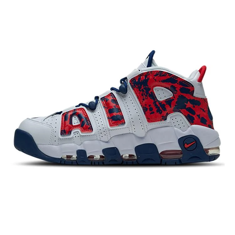 NIKE ナイキ AIR MORE UPTEMPO 'RED NAVY CAMO' エア モア アップテンポ "レッド ネイビー カモ" メンズ スニーカー WHITE/UNIVERSITY RED/BLUE VOID【海外展開 日本未入荷】
