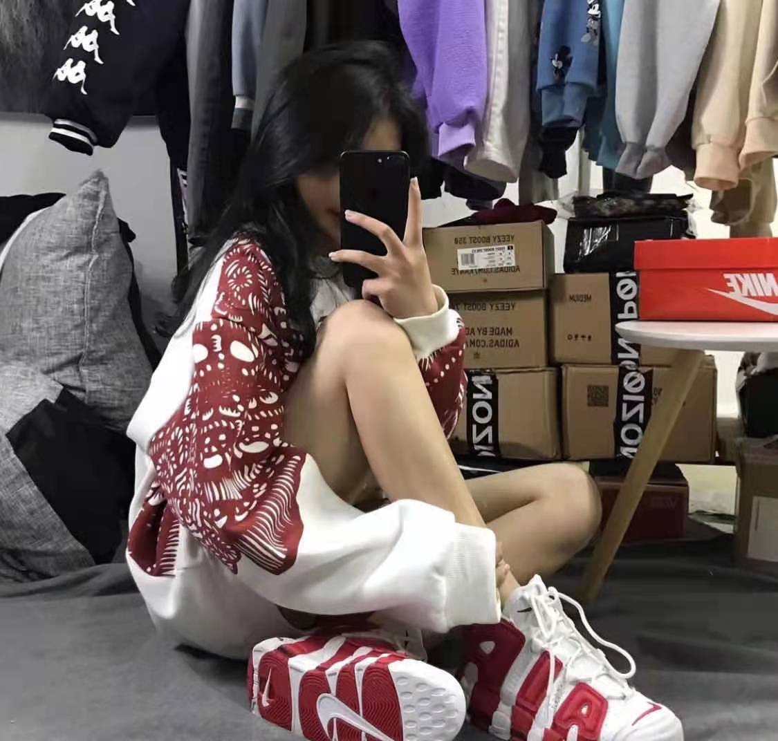 NIKE ナイキ AIR MORE UPTEMPO GS 'GYM RED' キッズサイズモデル エア モア アップテンポ "ジム レッド" キッズ レディース スニーカー WHITE/VARSITY RED【海外展開 日本未入荷】