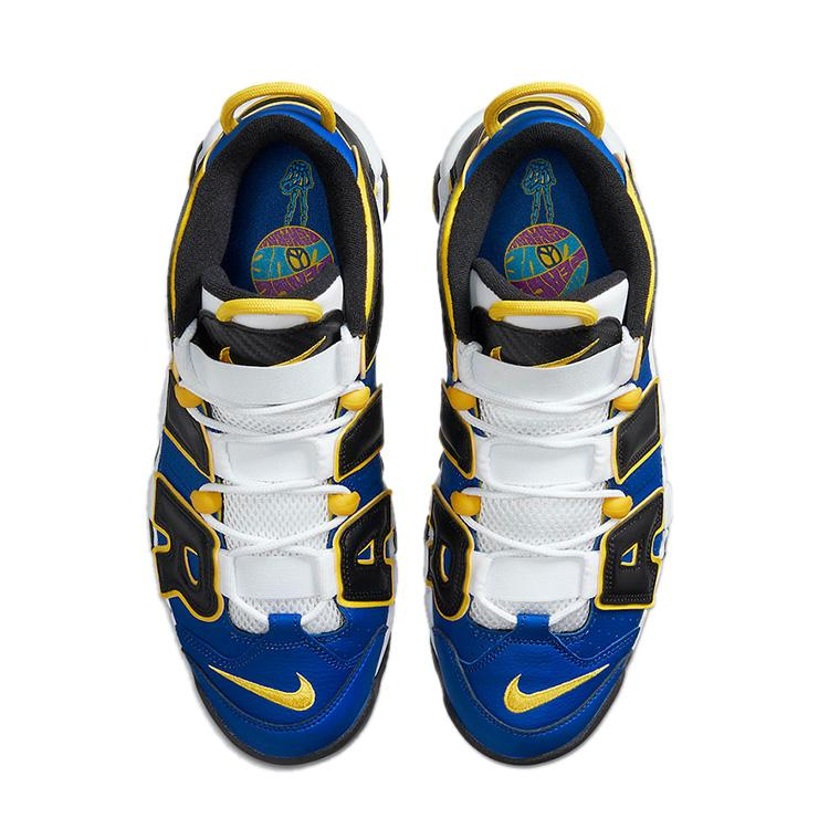 NIKE ナイキ AIR MORE UPTEMPO 'PEACE, LOVE, AND BASKETBALL' エア モア アップテンポ "ピース,ラブ,アンド バスケットボール" メンズ レディース スニーカー GAME ROYAL/BLACK-WHITE-SPEED YELLOW DC【海外展開 日本未入荷】