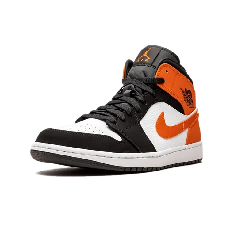 NIKE ナイキ AIR JORDAN 1 MID 'STARFISH BLACK' エア ジョーダン ワン ミッド "スターフィッシュ ブラック" メンズ レディース スニーカー BLACK/STARFISH-WHITE ブラック/スターフィッシュ-ホワイト