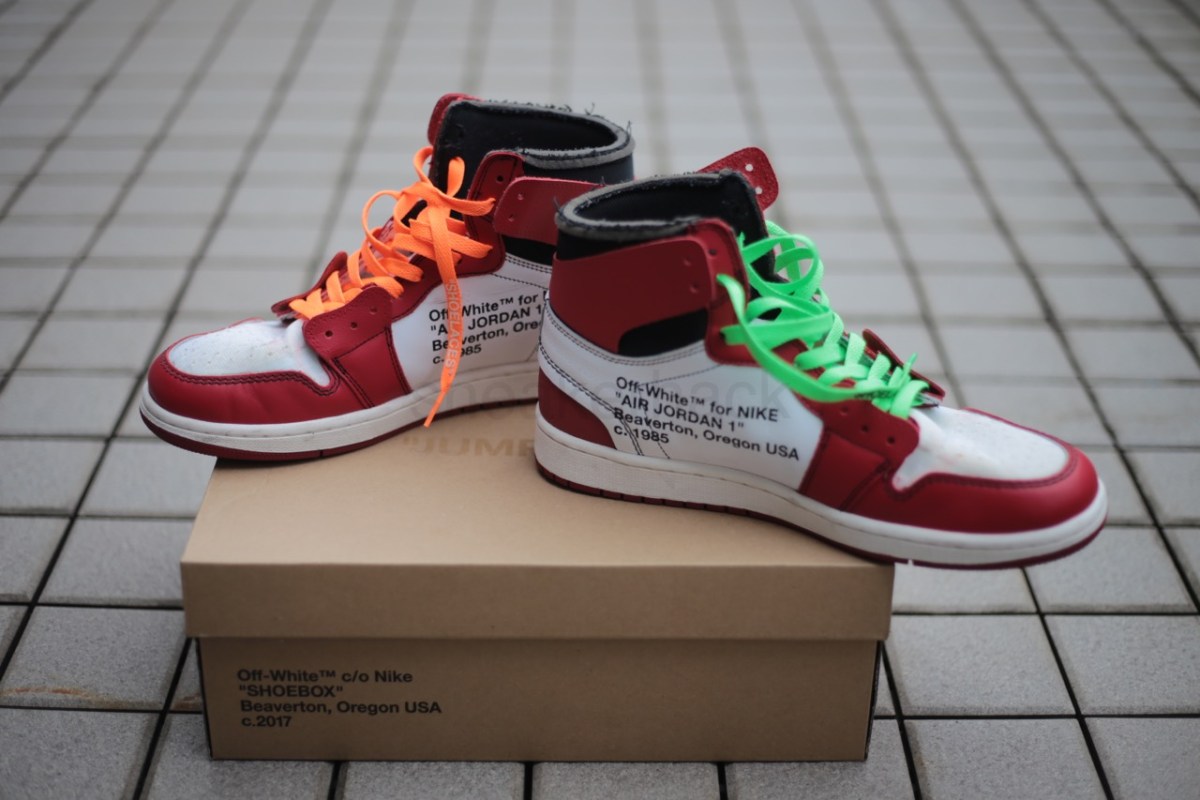 エアジョーダン AIR JORDAN エア オフホワイト ハイ ホワイト エアジョーダン 'CHICAGO' スニーカー メンズ 【 AIR OFFWHITE X 1 RETRO HIGH OG WHITE BLACKVARSITY REDBLACK 】