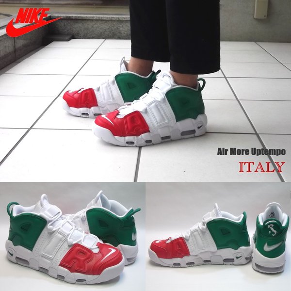 NIKE ナイキ AIR MORE UPTEMPO 96 'INTERNATIONAL' FRANCE QS エアモアアップテンポ96 "インターナショナル" フランス メンズ スニーカー UNIVERSITY RED/WHITE/LUCID GREEN ユニバーシティレッド/ホワイト/ルシードグリーン【海外限定 日本未入荷】