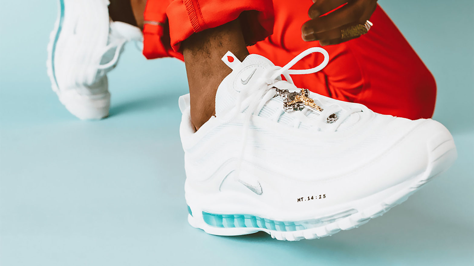 ナイキ エア マックス 97 MSCHF x INRI Jesus Shoes