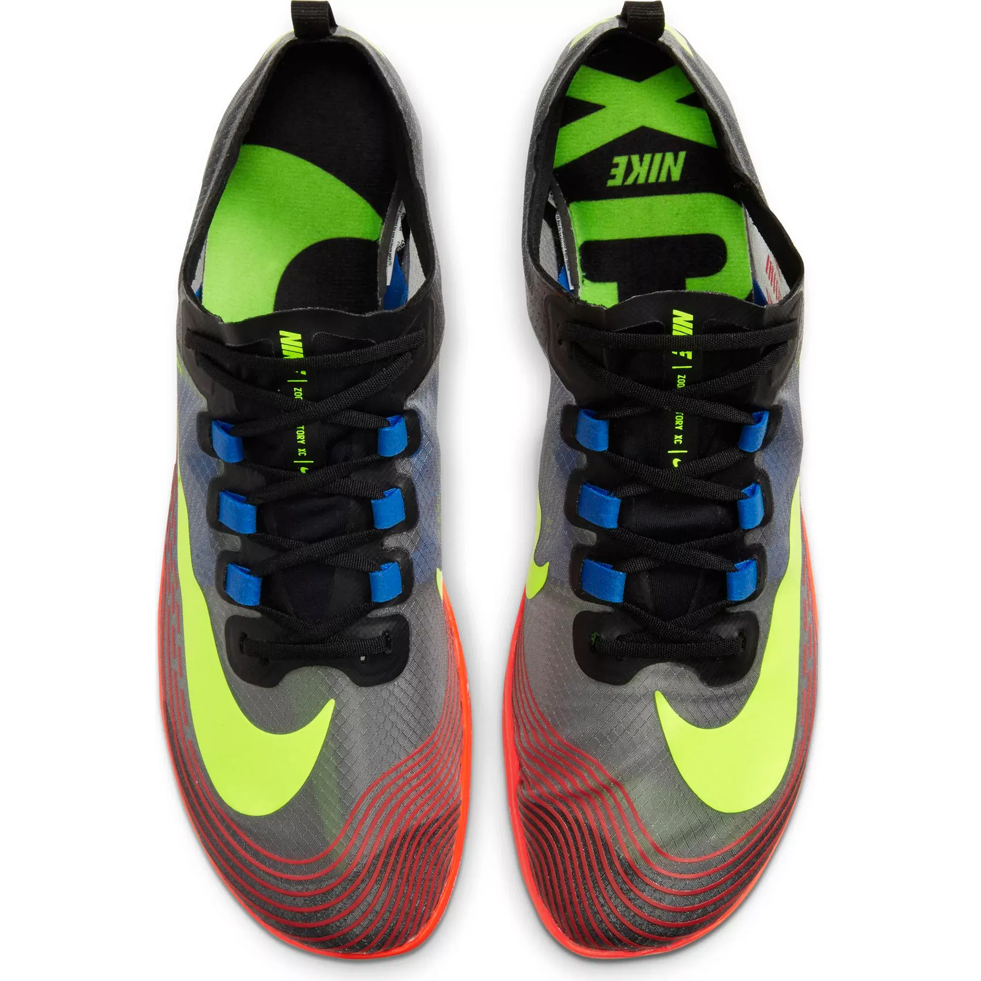 ナイキ NIKE ズーム ビクトリー ワッフル  Zoom Victory Waffle 5 アウトドア トラック競技 スポーツ 陸上 (黒色 ブラック/Volt/Bright Crimson)6スパイク