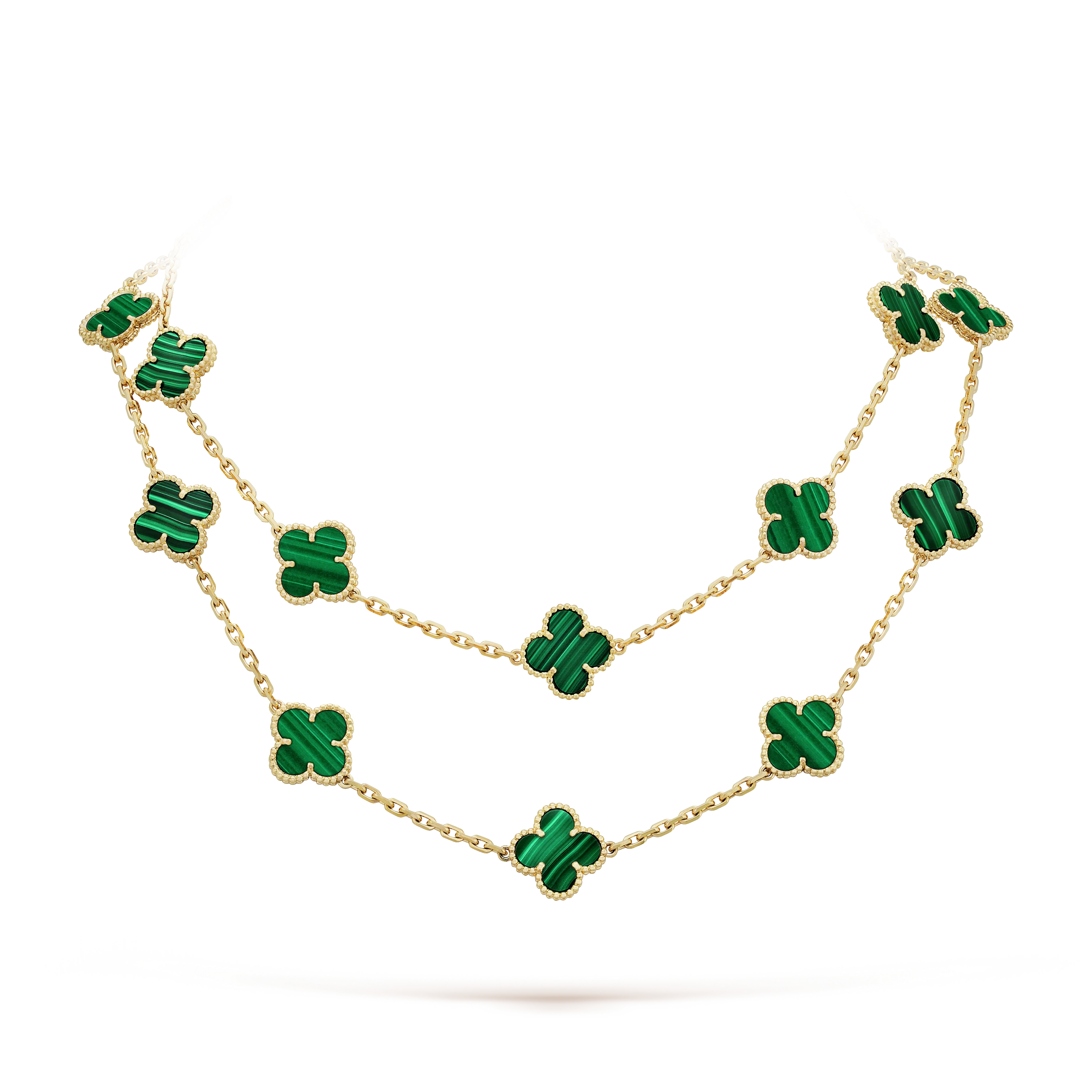 Vintage Alhambra long necklace, 20 motifs