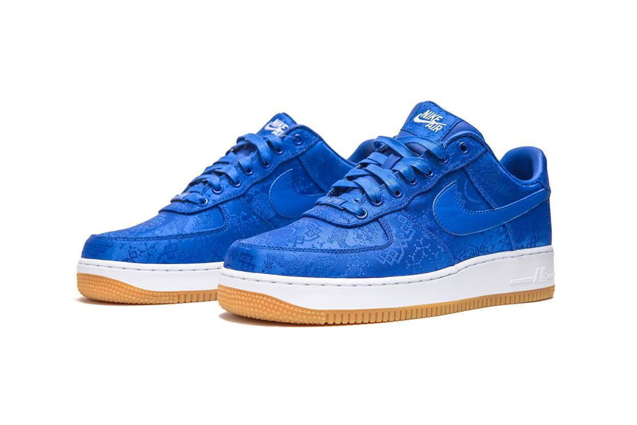 CLOT × NIKE AIR FORCE 1 ROYALE BLUE SILK - エアフォースワン