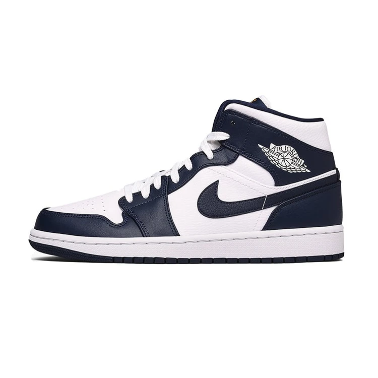 NIKE ナイキ AIR JORDAN 1 MID 'OBSIDIAN' エア ジョーダン ワン ミッド "オブシディアン" メンズ スニーカー WHITE/OBSIDIAN-METALLIC GOLD ホワイト/オブシディアン-メタリックゴールド【海外展開 日本未入荷】