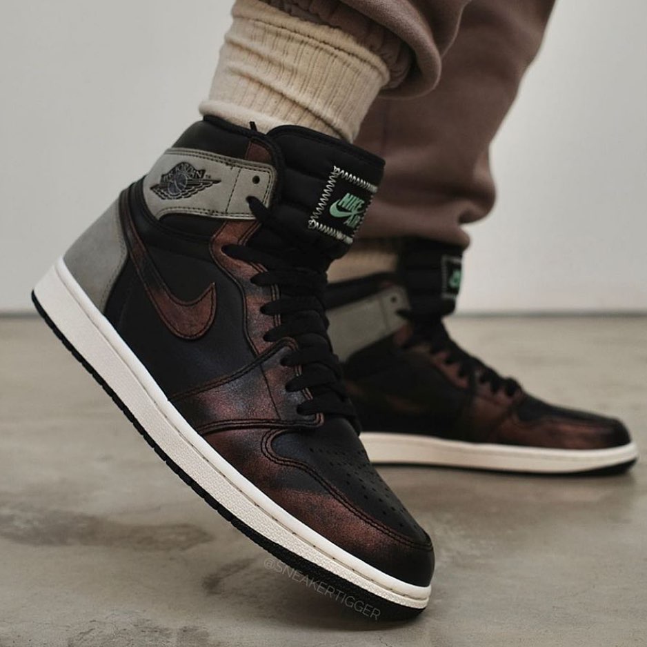 NIKE ナイキ AIR JORDAN 1 RETRO HIGH OG 'PATINA' エア ジョーダン ワン レトロ オージー メンズ レディース スニーカー BLACK/GREY-RUST【限定完売モデル】