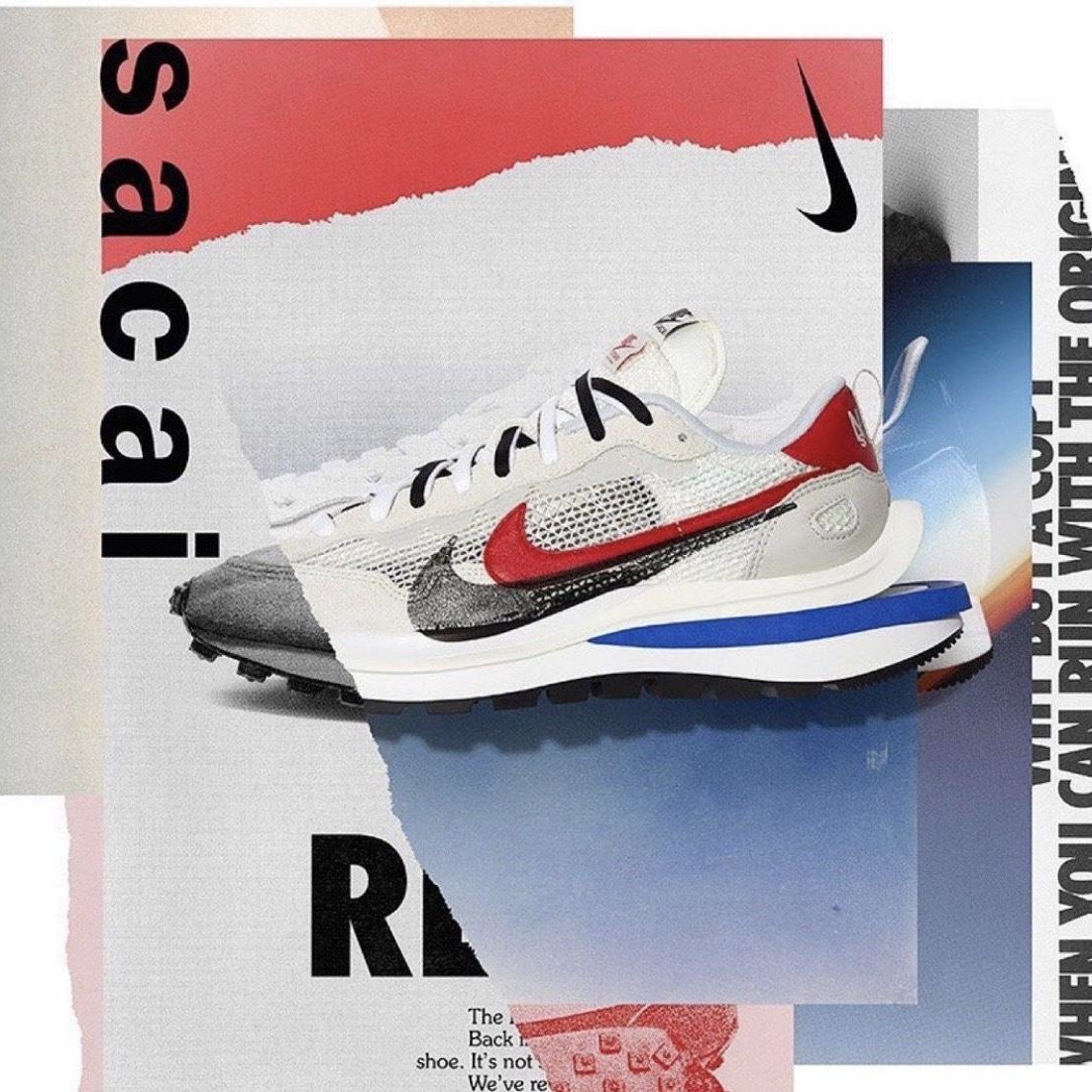 ナイキ x sacai VaporWaffle 'Royal Fuchsia'