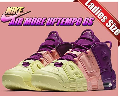 NIKE ナイキ AIR MORE UPTEMPO GS 'LUCKY CHARMS' エア モア アップテンポ ガールズ キッズサイズ スニーカー CITRON TINT/NIGHT PURPLE/BRIGHT GRAPE/PINK TINT シトロンティント/ナイトパープル/ブライトグレープ/ピンクティント【海外限定 日本未入荷】